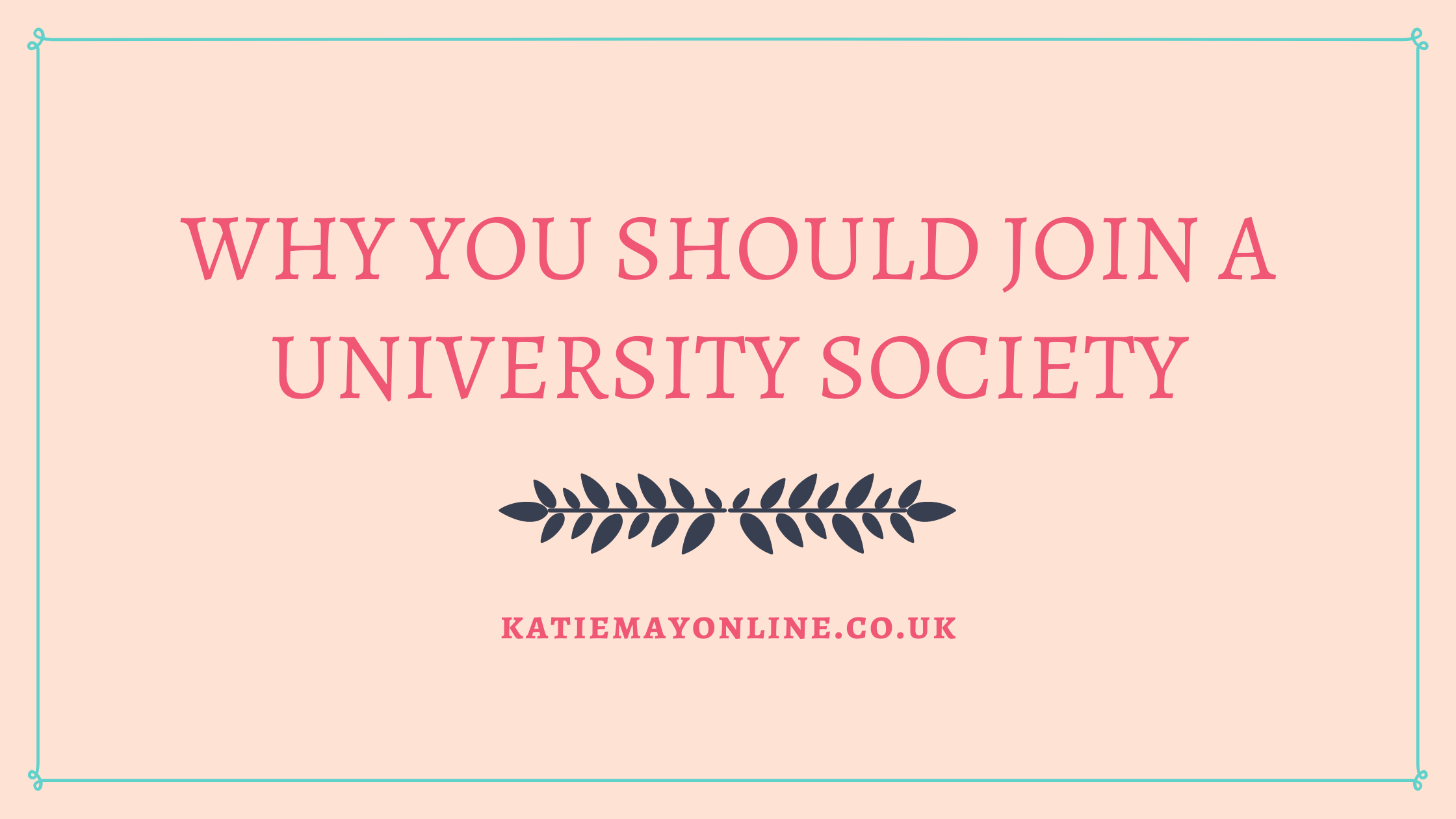 Why You Should Join a University Society